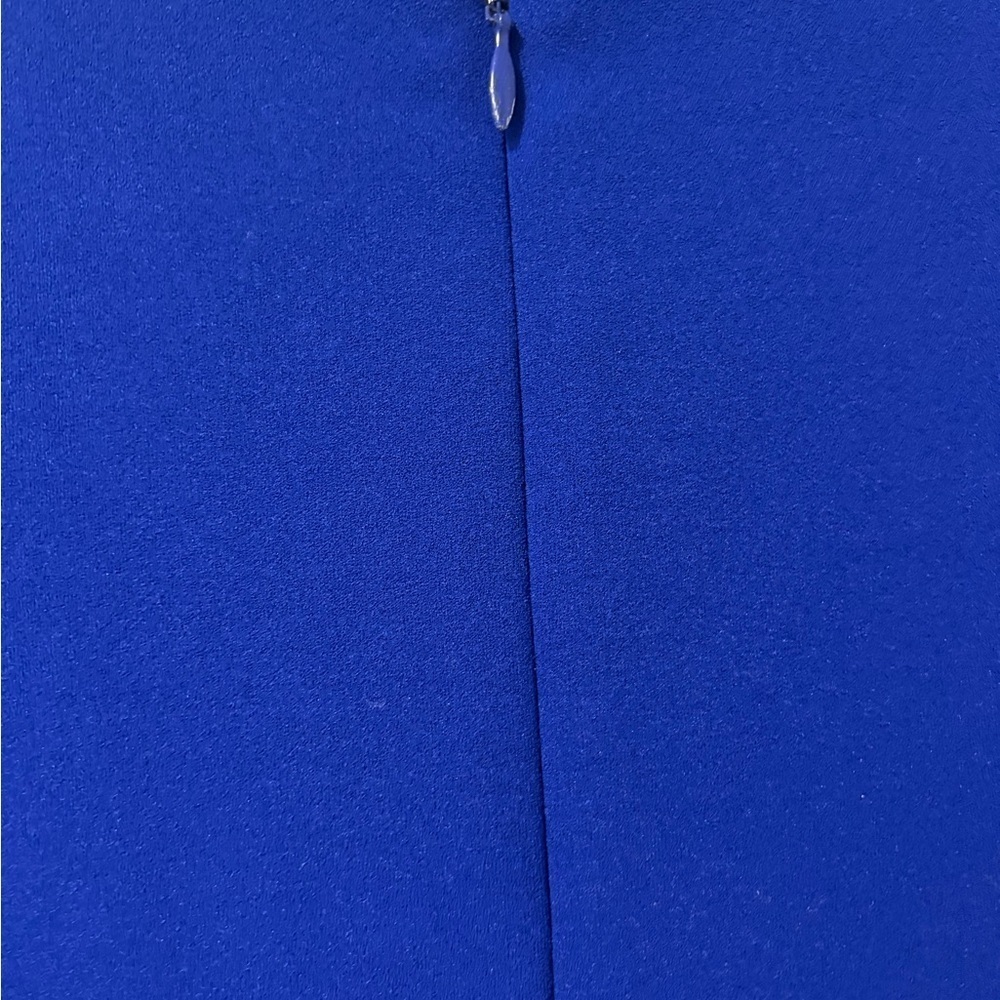 NWOT Bloomingdale’s Calvin Klein Royal Blue Modern Ruffle Sleeve Jumpsuit - Picture 5 of 9